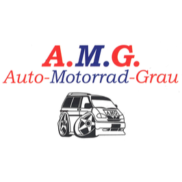 Auto-Motorrad Grau A.M.G. Logo