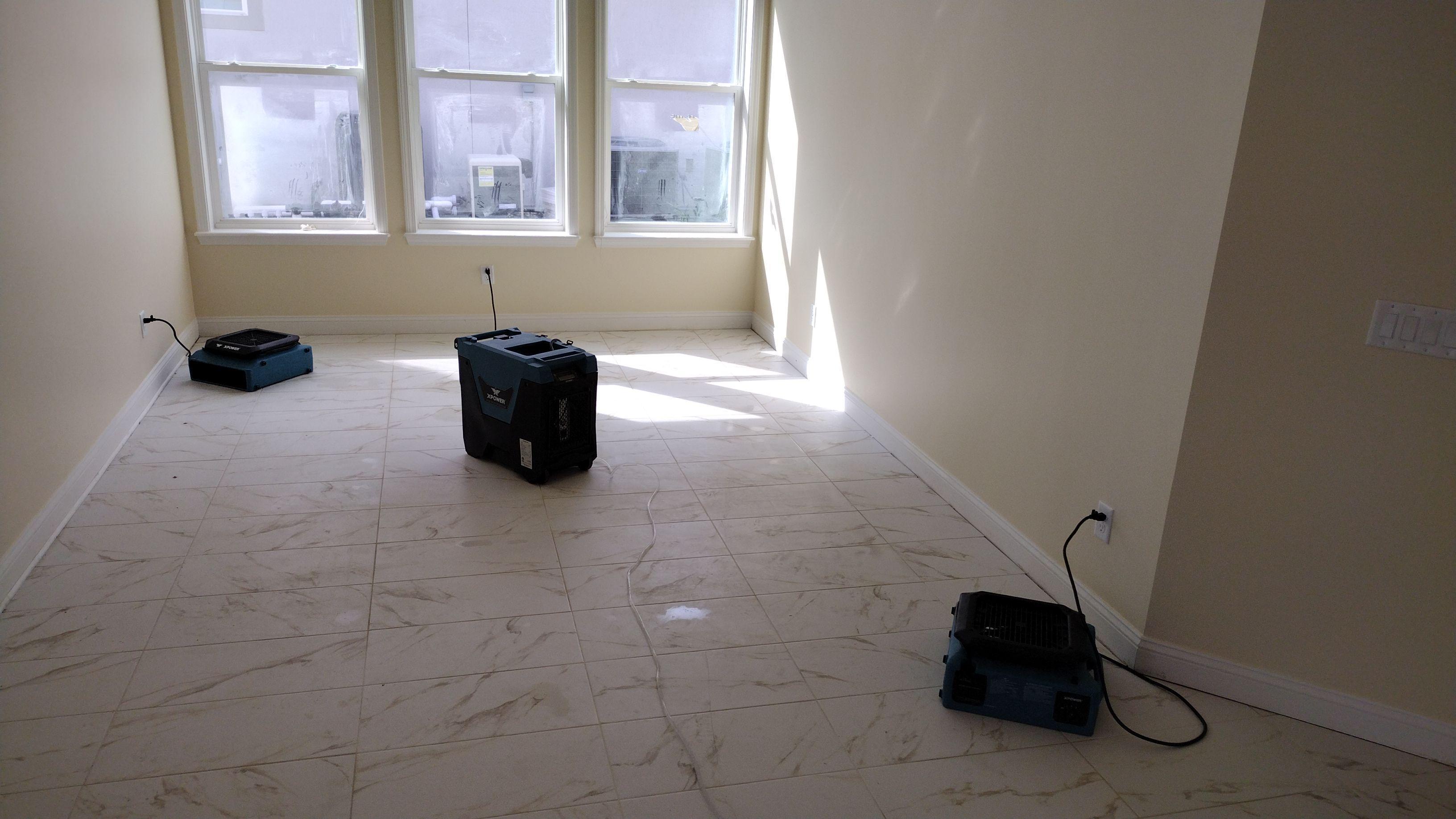 Water Mitigation in a new construction building