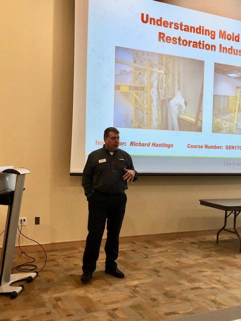 Co-Owner Joe Lillian is teaching a continued Education class. His experience and expertise makes him a great resource in the water restoration industry.