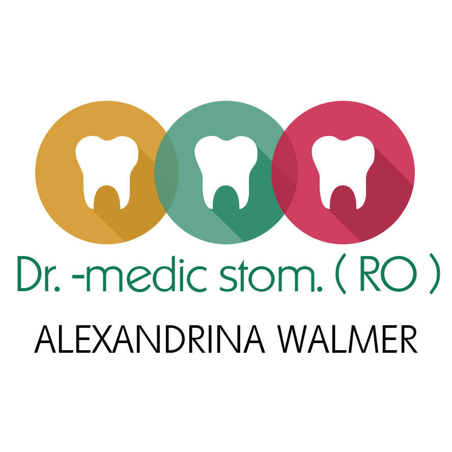 Dr.-medic stom (RO) Alexandrina Walmer Zahnärztin Logo