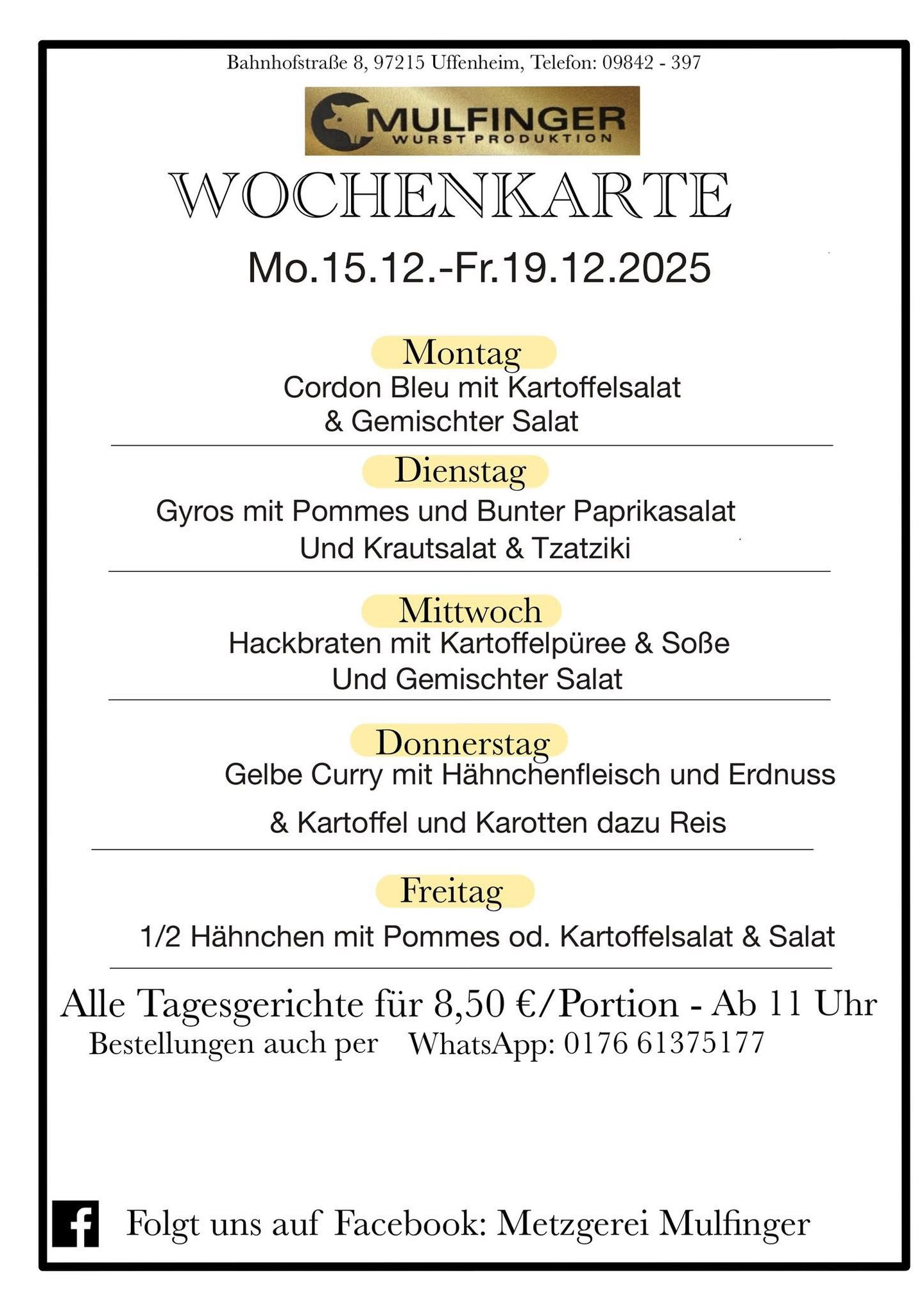 Bilder Metzgerei Dürr Inh. Friedrich Mulfinger