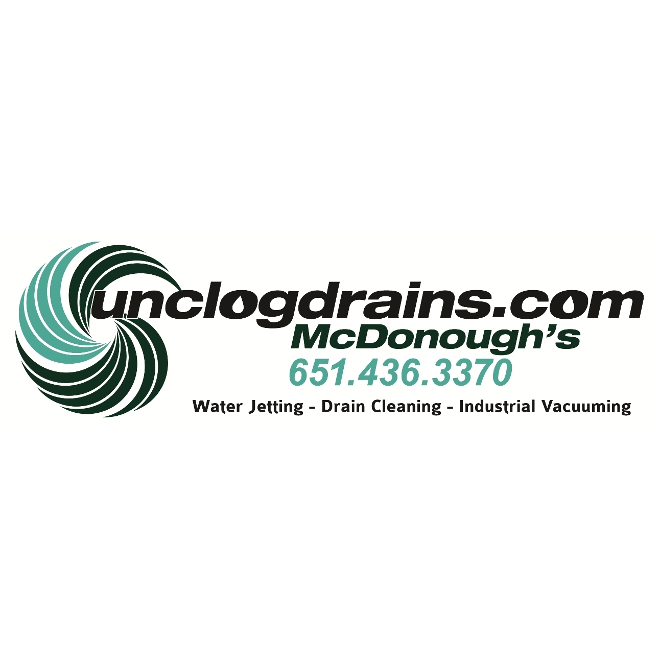 McDonough’s - St Paul MN Sewer, Water Jetting, and Drain Cleaning Logo