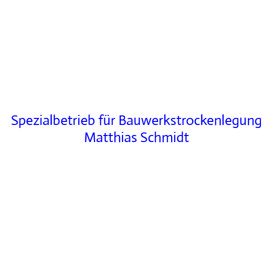 Logo Schmidt Matthias Bauwerkstrockenlegung