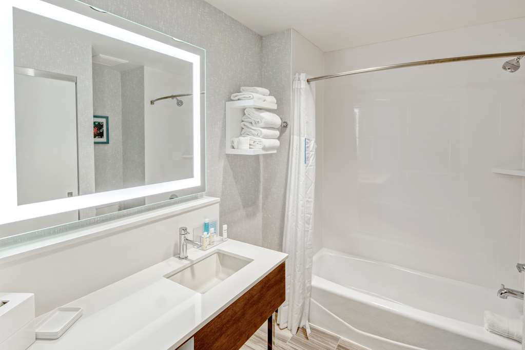 Guest room bath Hampton Inn Encinitas Cardiff Beach Area Cardiff (760)944-0427