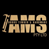 AMS Doors Timber and Hardware Logo