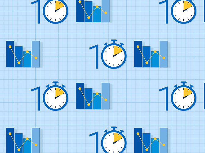 The 10-Minute Take logo.