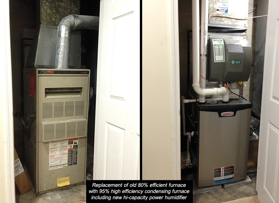 Replacement of old Furnace to Installation of NEW Lennox furnace
