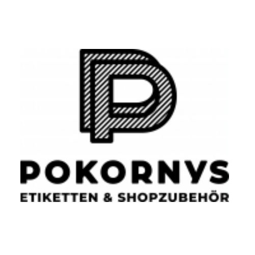Logo Pokornys Etiketten & Shopzubehör