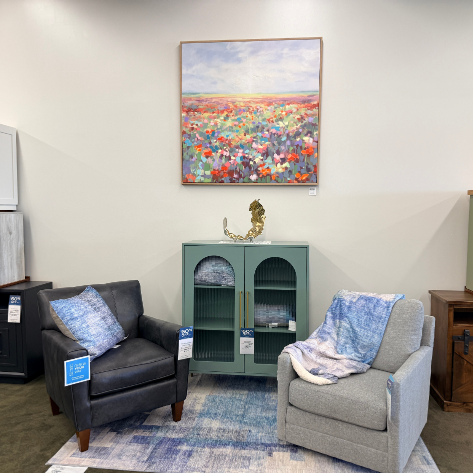 Add personality to your home with accent furniture and décor from Slumberland Furniture Burlington. From statement cabinets and accent chairs to rugs, lamps and wall art, discover pieces that help bring an entire room together.