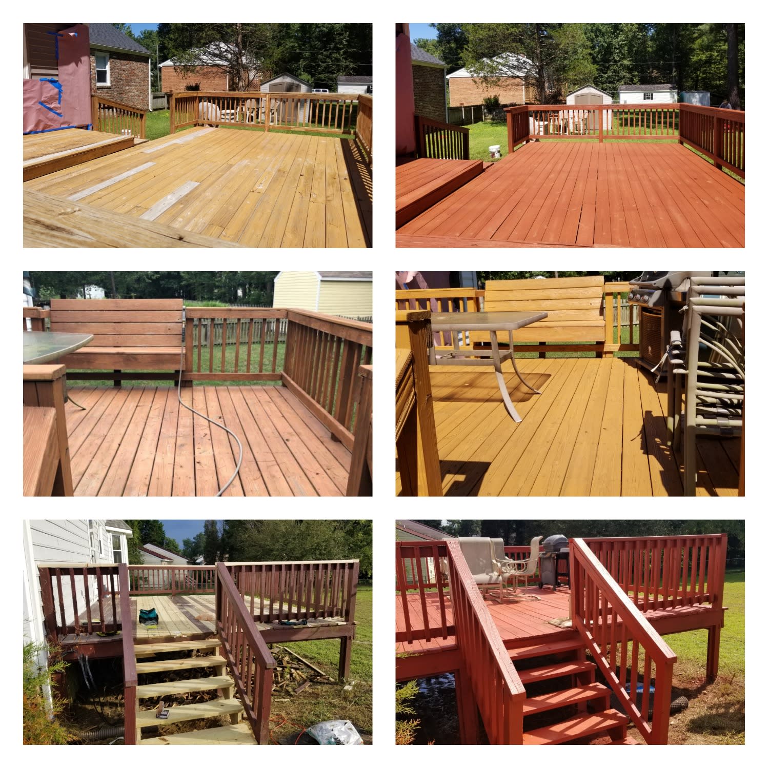 Cleaning and Staining Deck Curbside Petersburg (804)590-6039