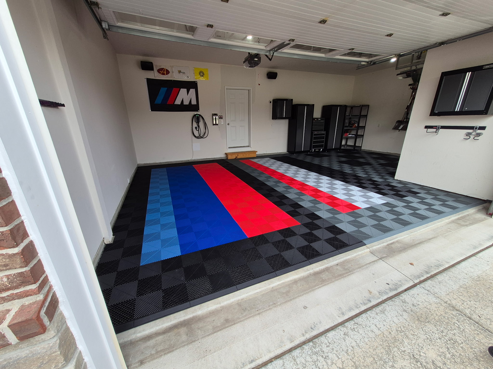 This garage in Sharonville, Ohio needed some help. It was cluttered, dirty and neglected. We cleaned it out, organized it, added storage and installed Swisstrax garage flooring. What a difference! Now it's a space to boast about ! Do you need a garage remodel? We can help. Reach out and let's talk about your project.