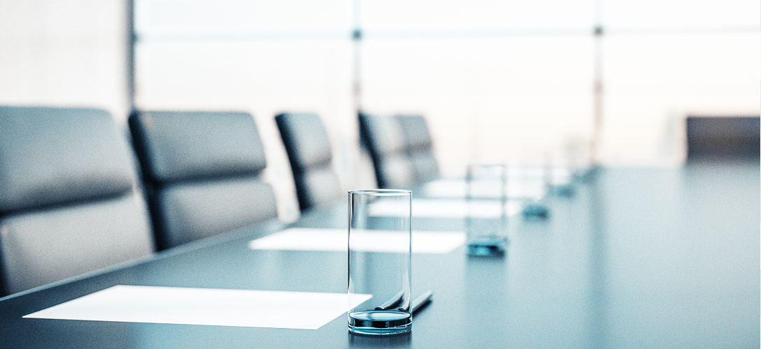 A beautiful boardroom.