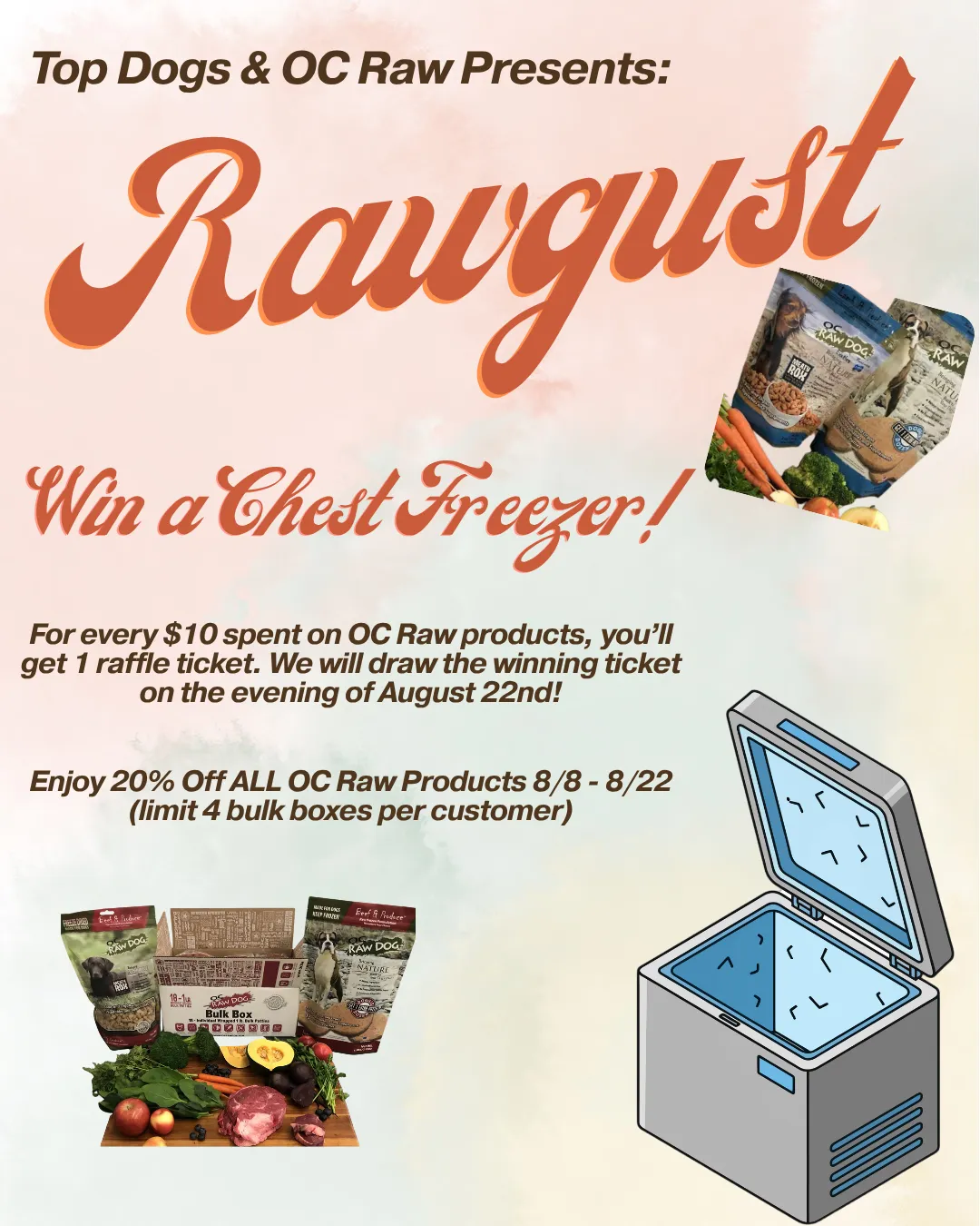 Image of Local Pet Event 20% Off OC Raw Frozen Products Nearby