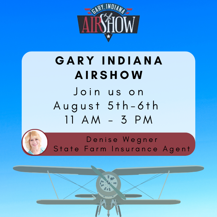 Join us on August 5th and 6th from 11am - 3pm at the Gary Indiana Airshow at Marquette Park, 1 North Grand Boulevard, Gary, IN 46403!