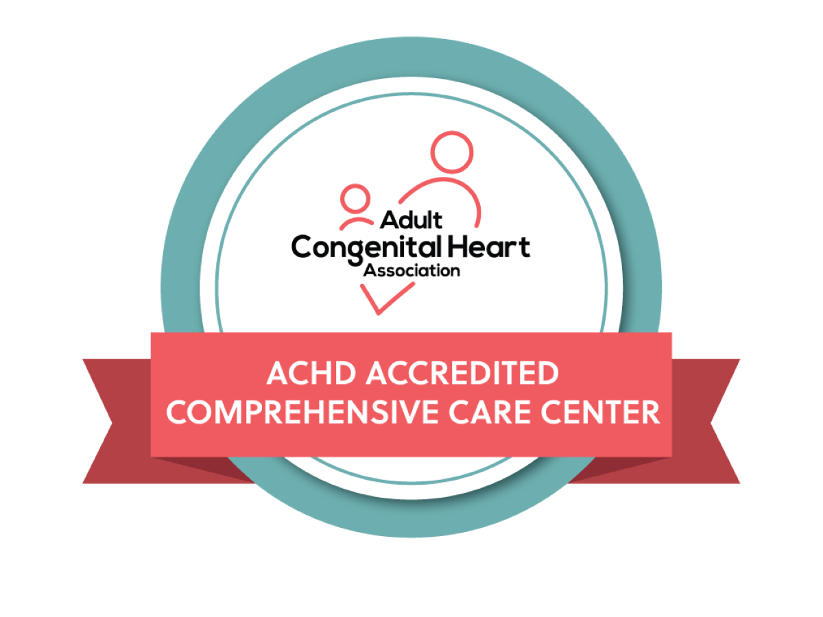 Adult Congenital Heart Association&ndash;Accredited ACHD Comprehensive Care Center badge