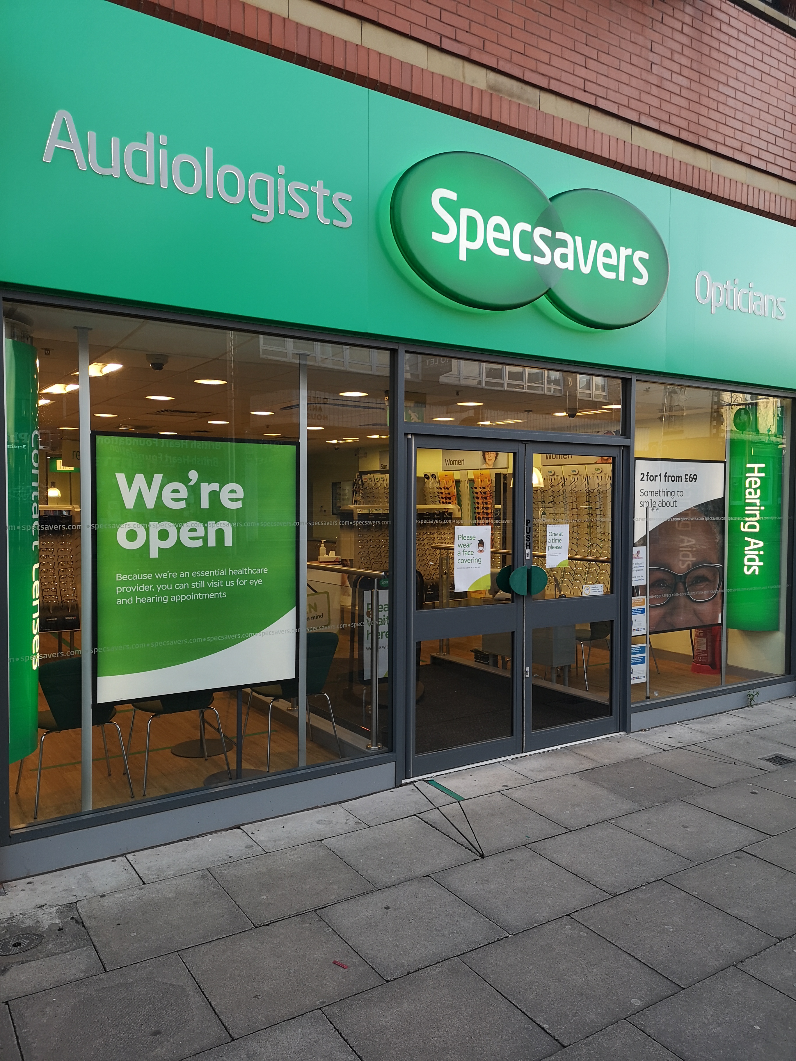 Specsavers Southport storefront Specsavers Opticians and Audiologists - Southport Southport 01704 501944
