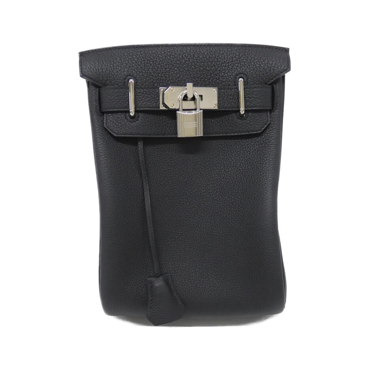 エルメス アッカド PM 18cm 083589CK トゴ BLACK シルバー金具 W刻印