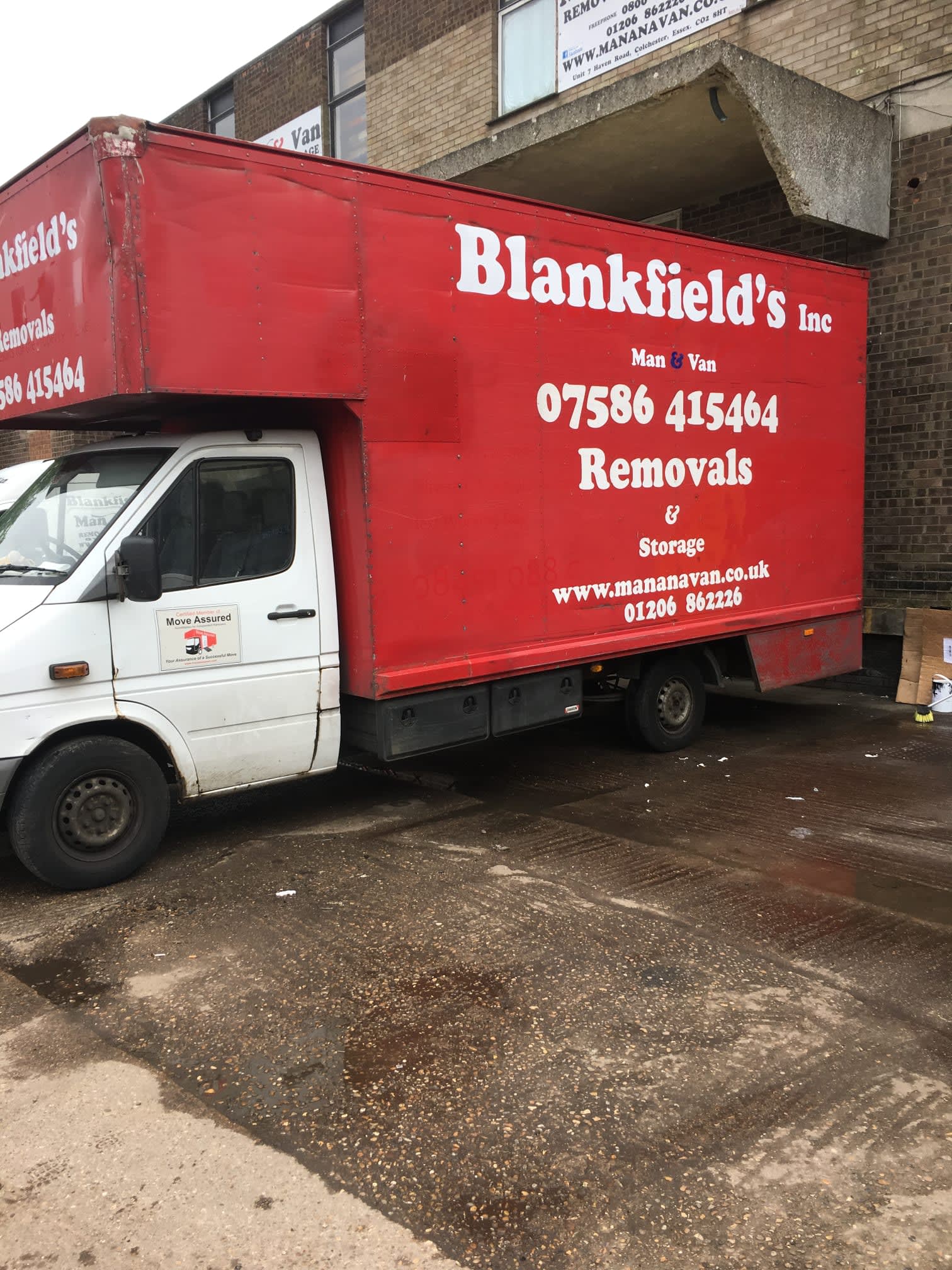 Blankfields Removals Colchester 01206 862226