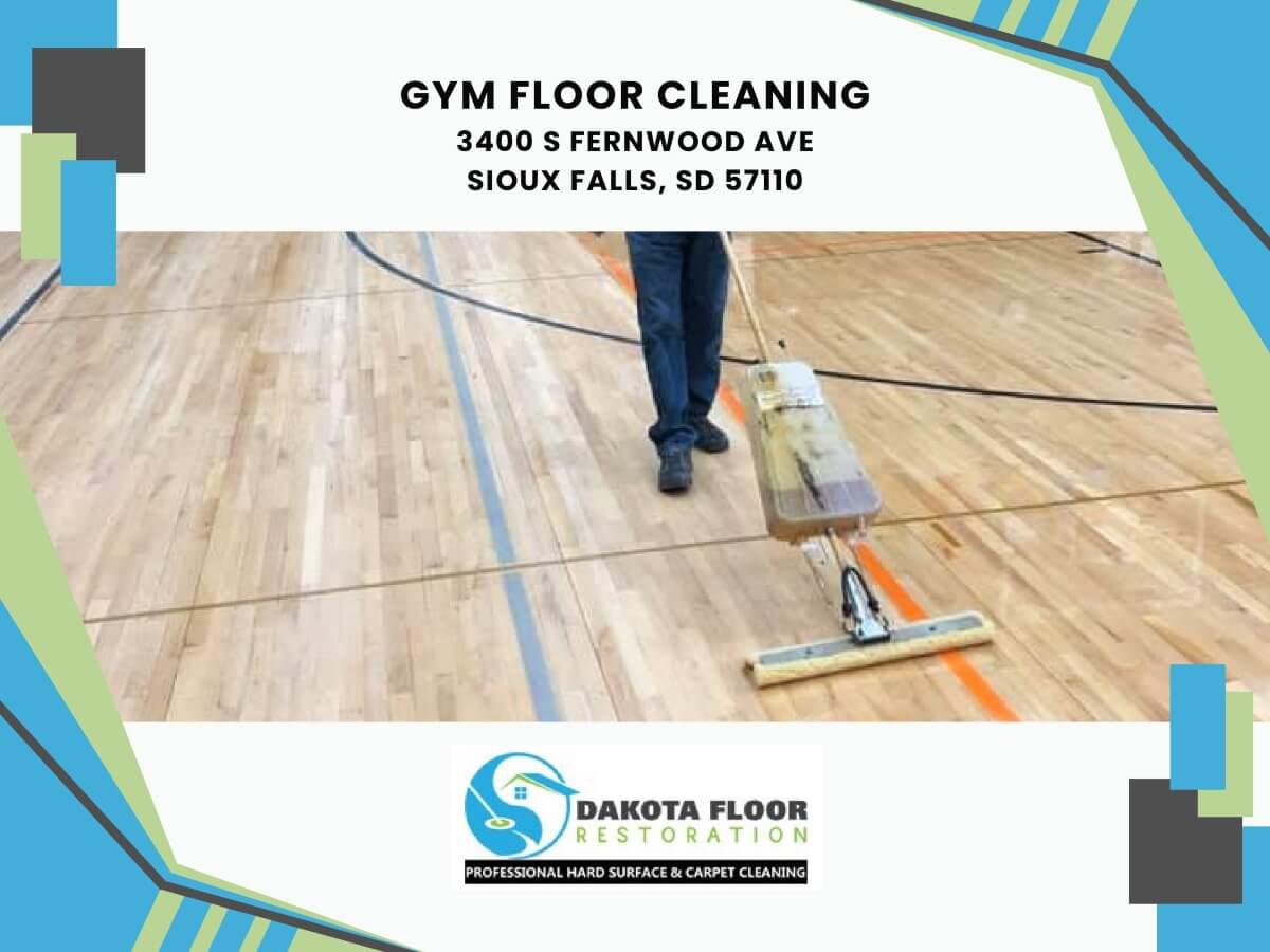 gym floor cleaning