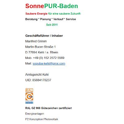 Logo SonnePUR-Baden seit 2011