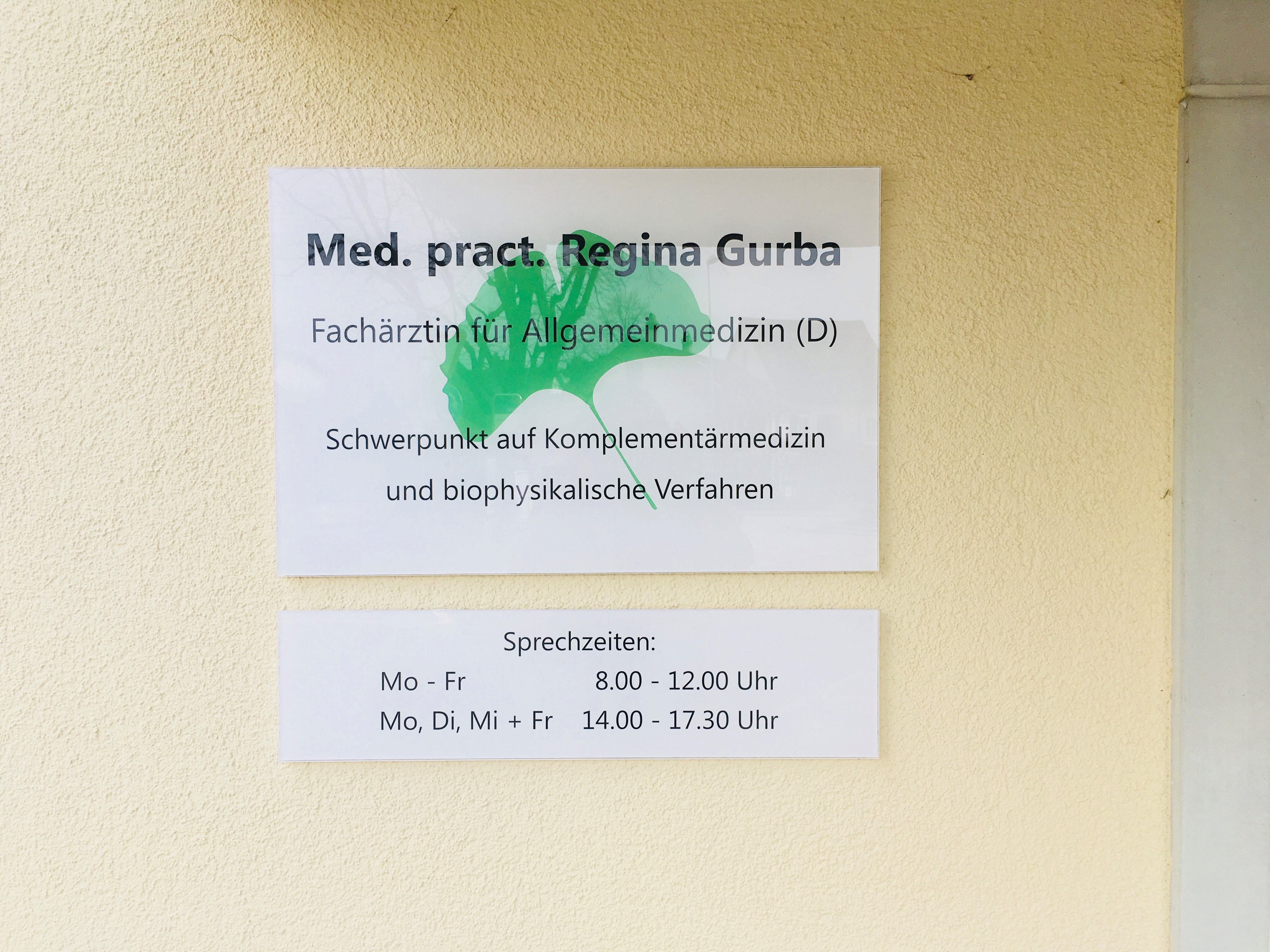 Med. pract. Regina Gurba, Kleindorfstrasse 58 in Uetikon am See