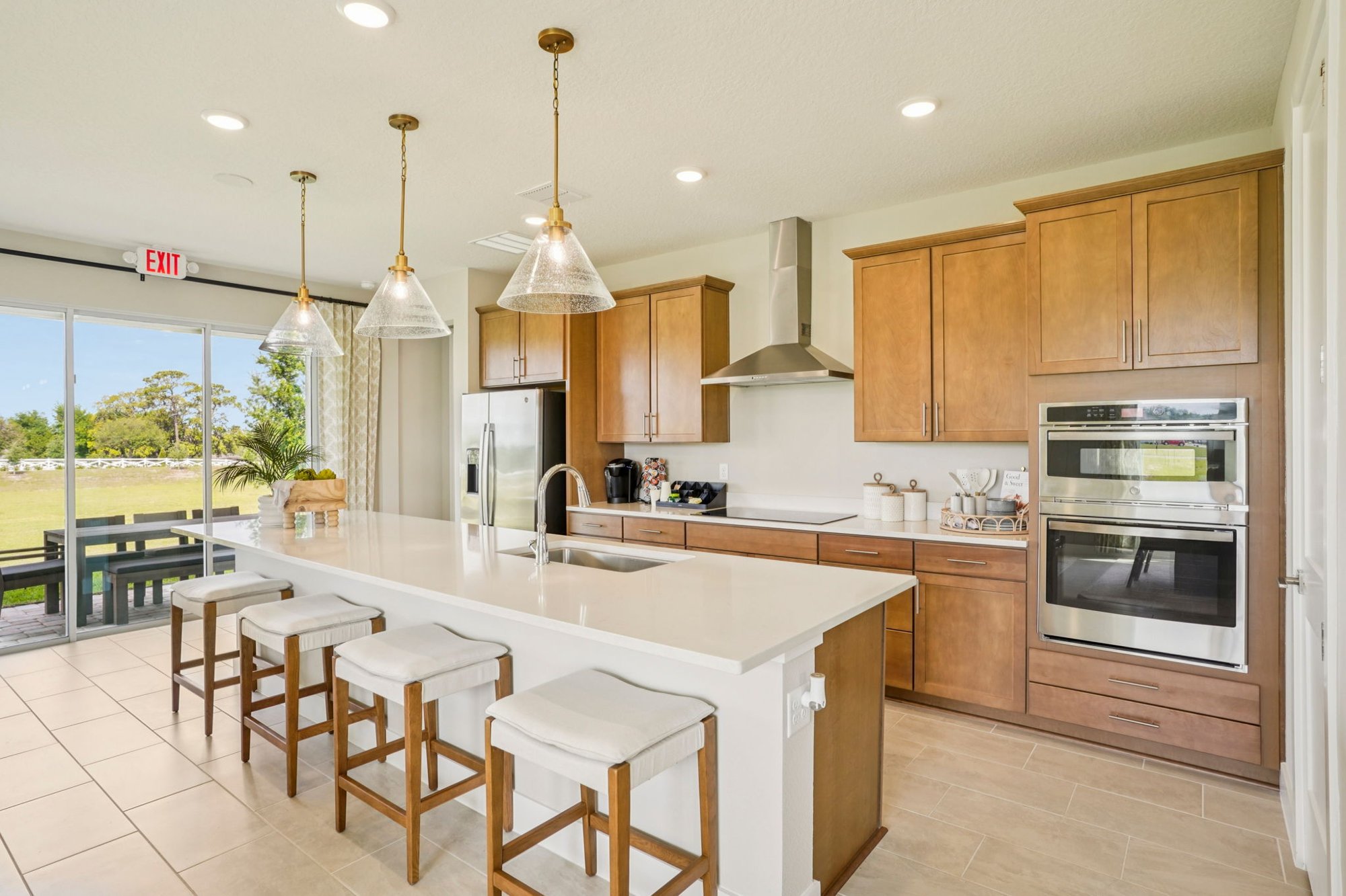 Kitchen of the DRB Homes Trailside Model Home the Sweetgum Floor Plan located in Charming Mount Dora, Florida