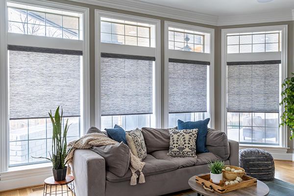 Roller Shades protect from the sun but also allow a lot of light