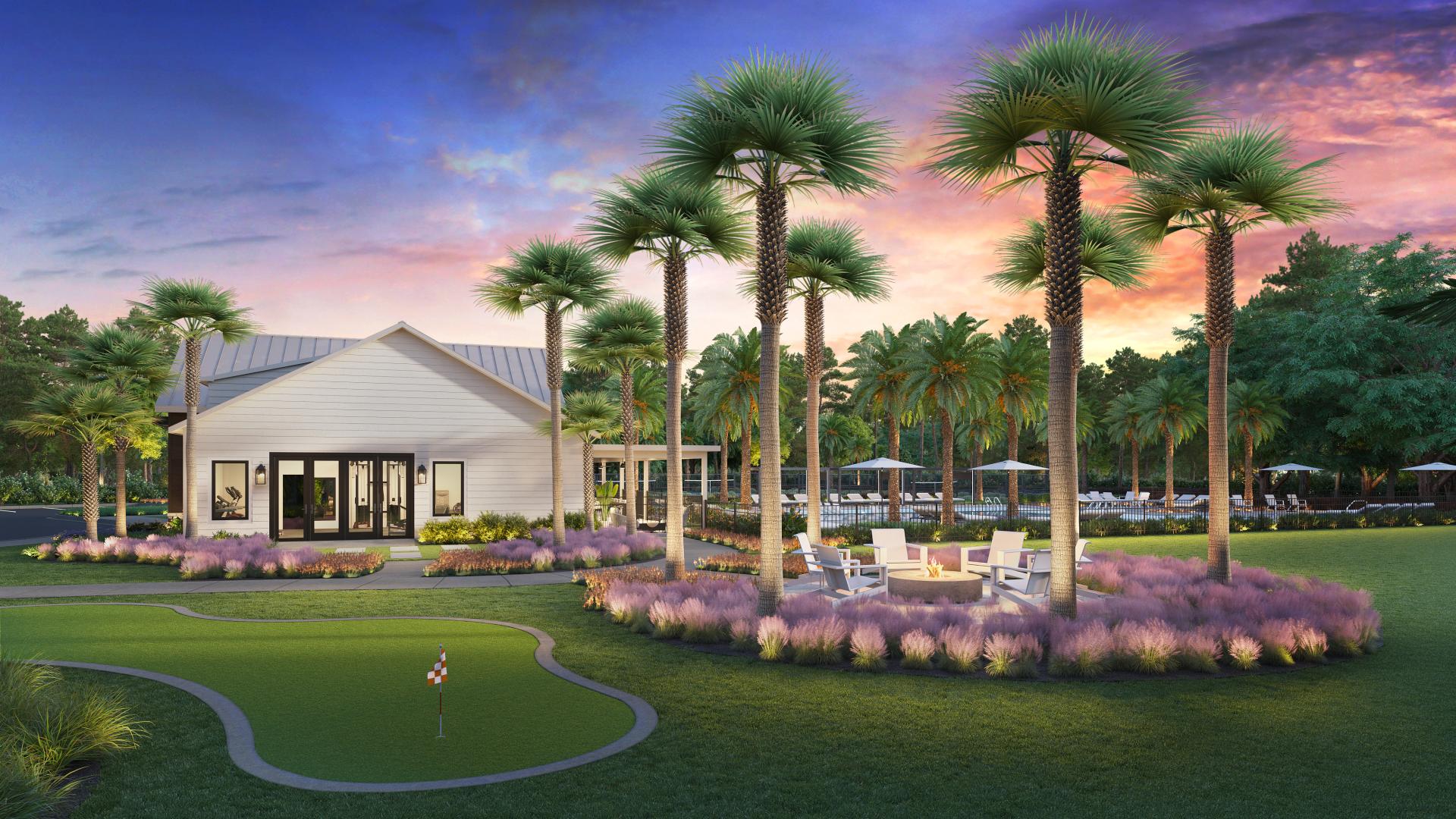 Enjoy socializing with neighbors around a cozy firepit