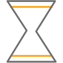 Hourglass icon.