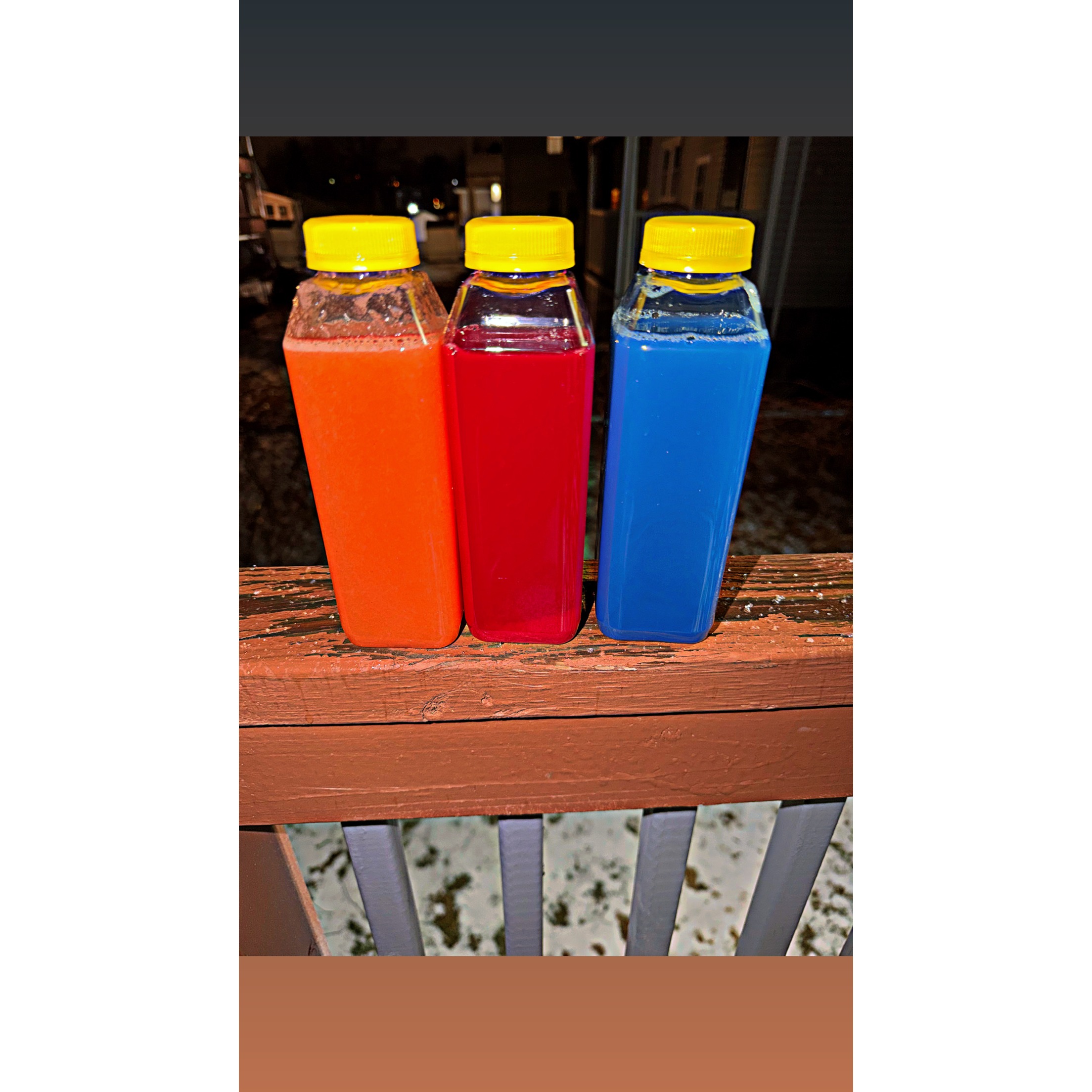 showing off juice colors 