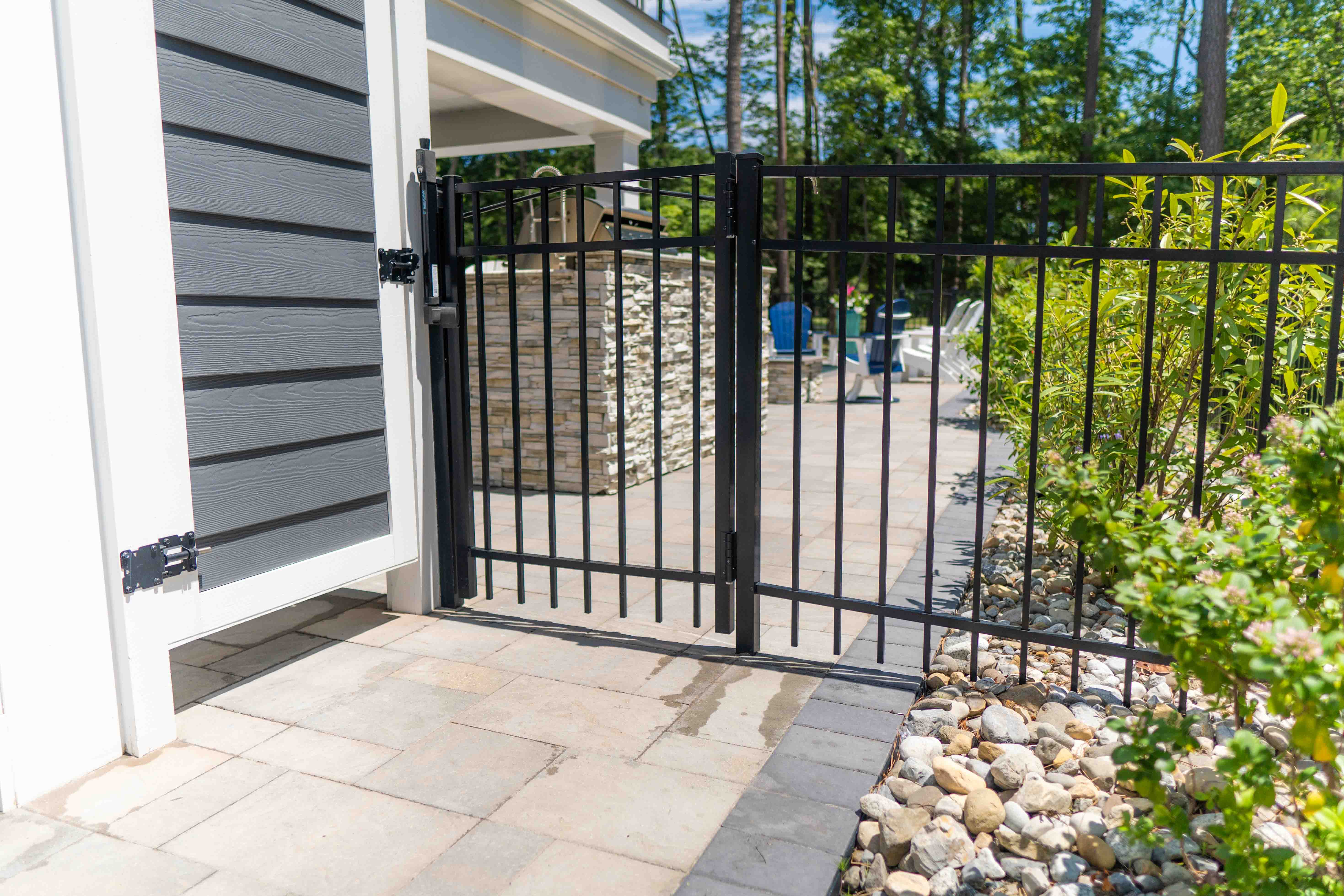 Secure your property with high-quality steel gates from HCE Site Maintenance. Perfect for protecting pets and kids, our durable gates offer unmatched security and style for homes across the Delaware Beaches and Delmarva. Trust HCE for precision installation and lasting quality.