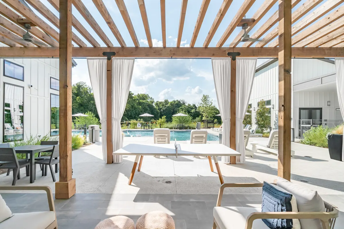 Resort-Style Pool with Lounging Edge