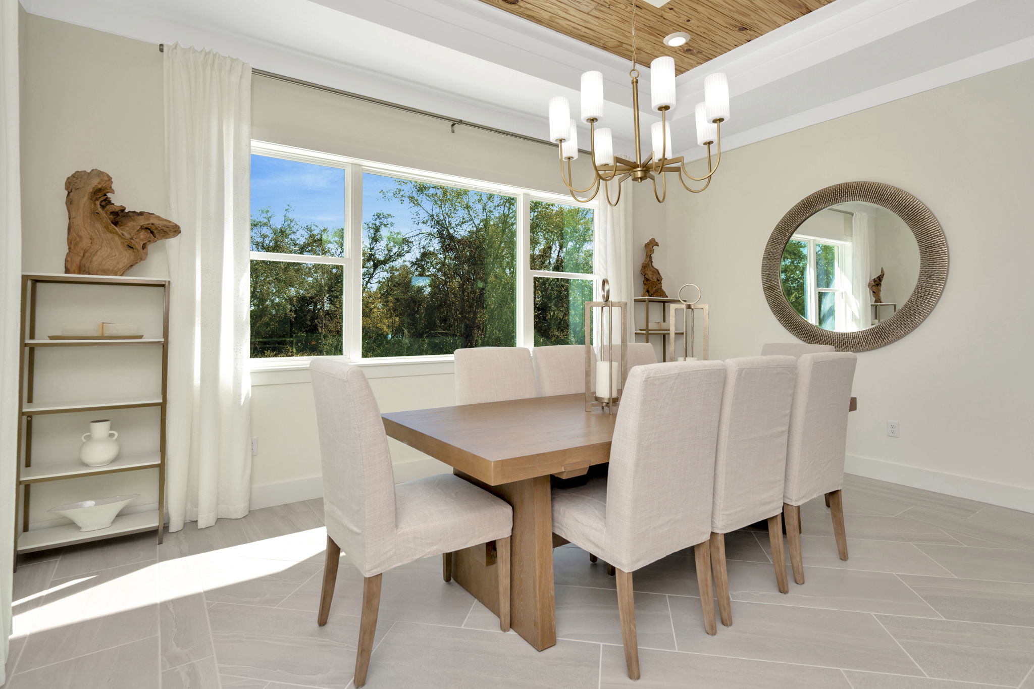 The Dining Room of a DRB Homes Sabal Model at Serengeti in Spring Hill, FL.