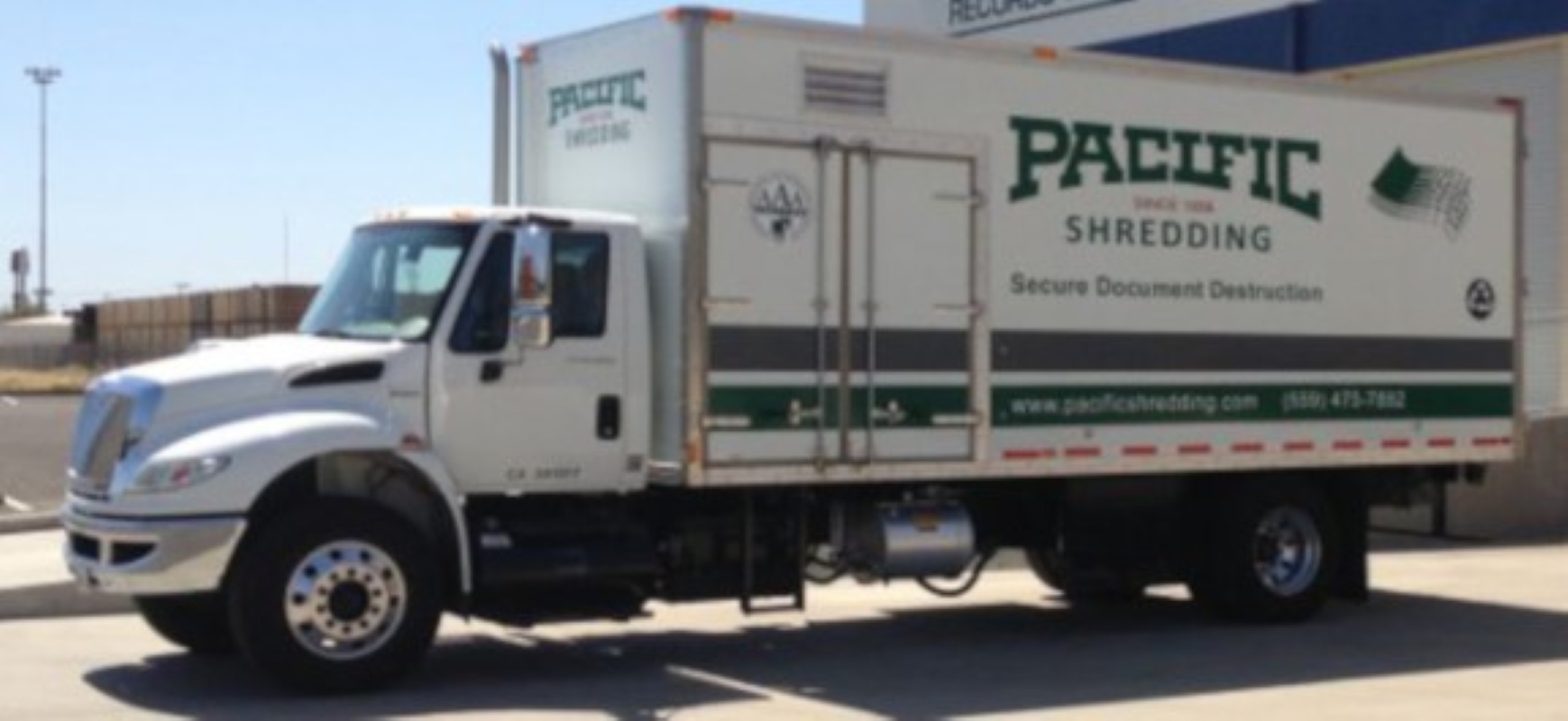 American Mobile Shredding on-site mobile shredding truck