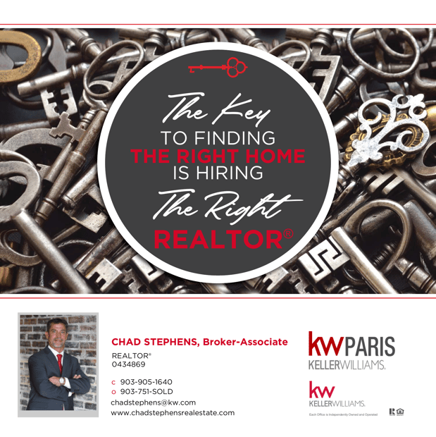 Images Chad Stephens, REALTOR, Keller Williams Realty, Paris