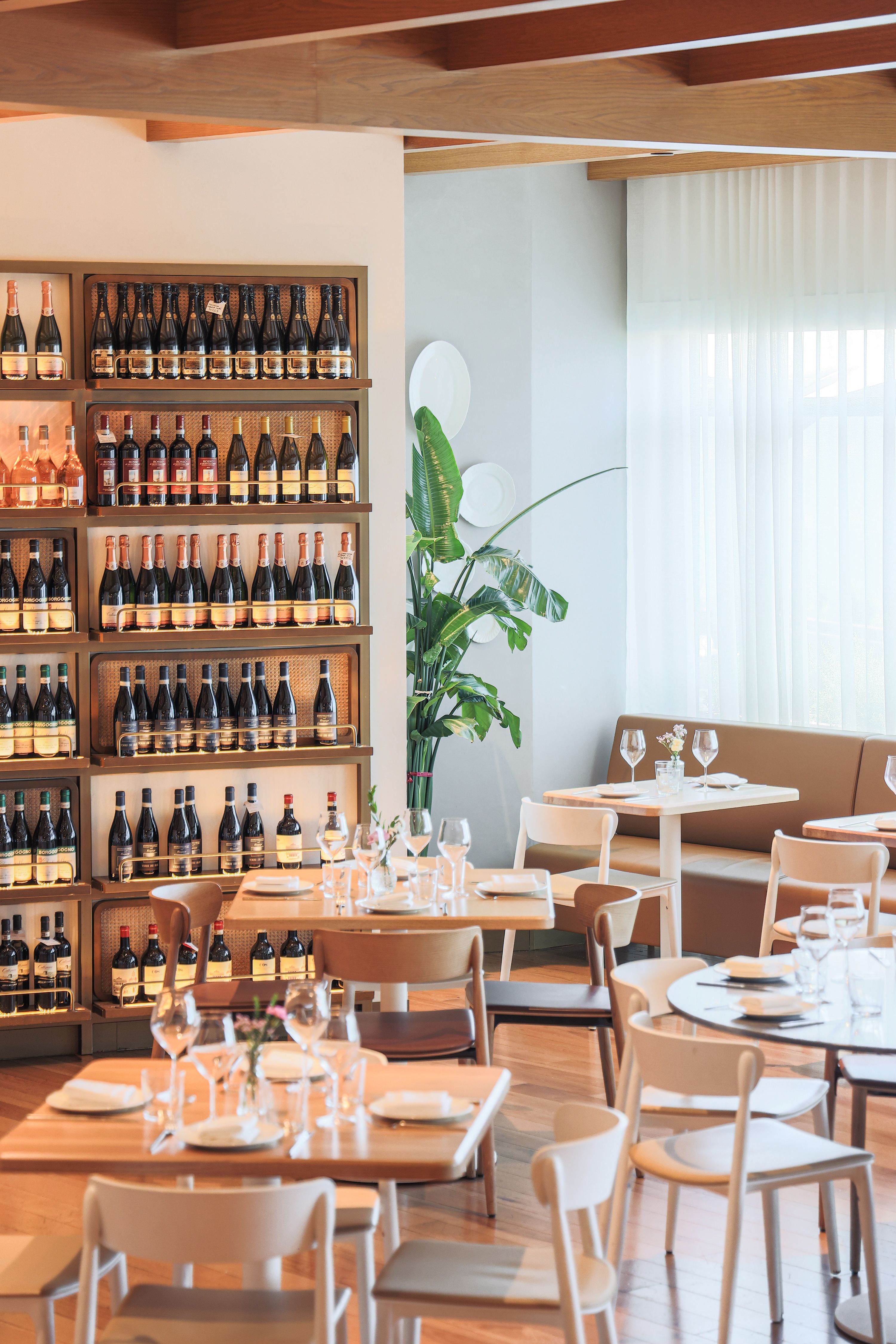 Wine Wall in the Dining Room