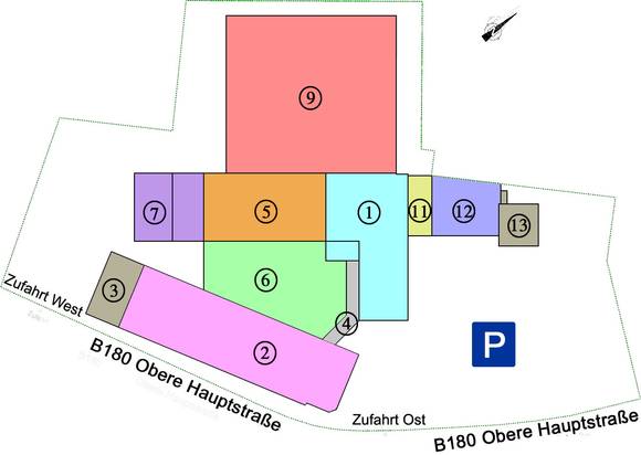 Gewerbepark Schüngel Werk Eins, Obere Hauptstraße 64 in Burkhardtsdorf