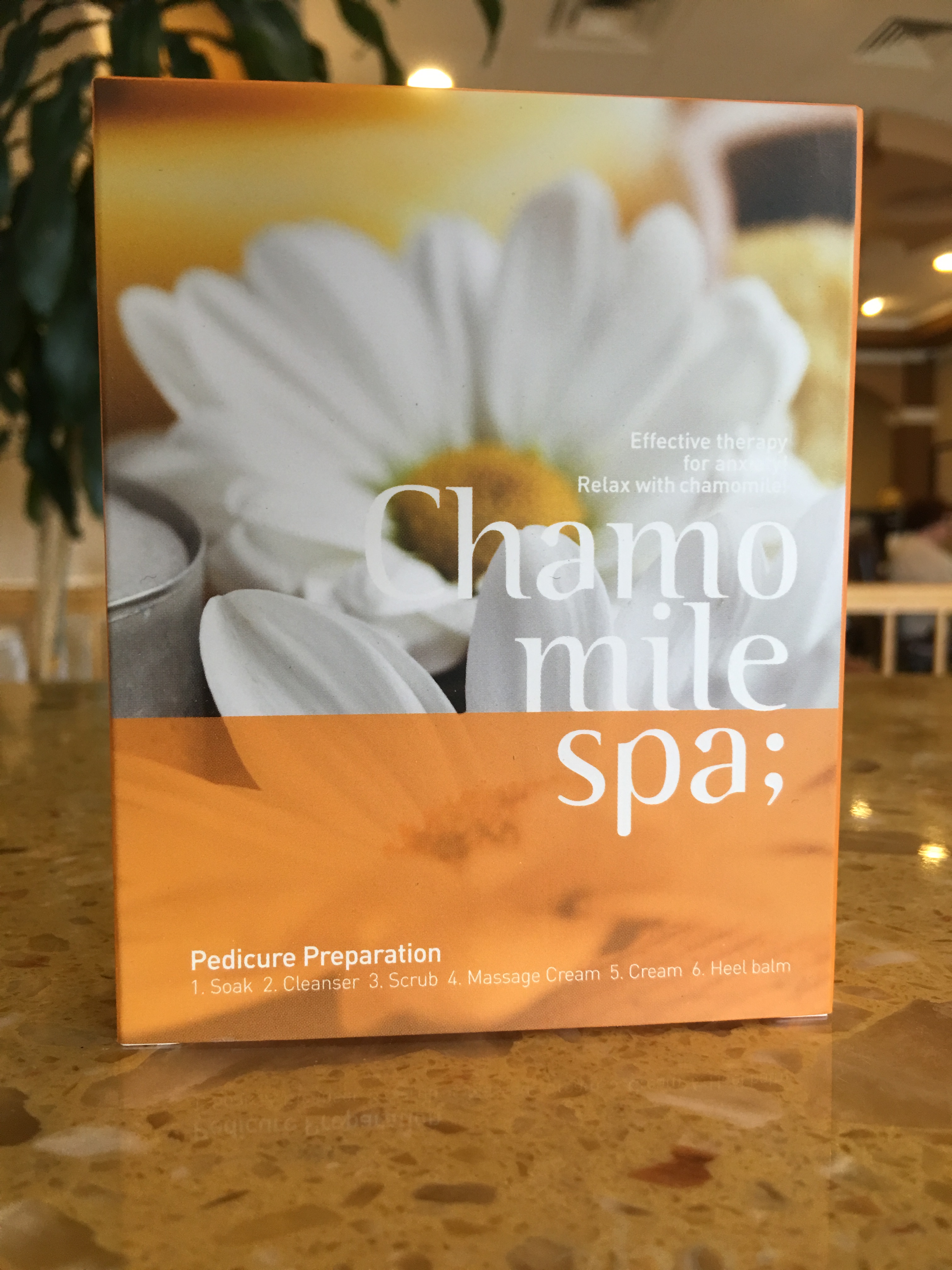 Chamomile Spa; Effective Therapy for Anxiety.  Relax with Chamomile!  A 6 step Treatment including S 