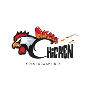 Angry Chicken (Colorado Springs) & Juicy 88 Hotdog Logo