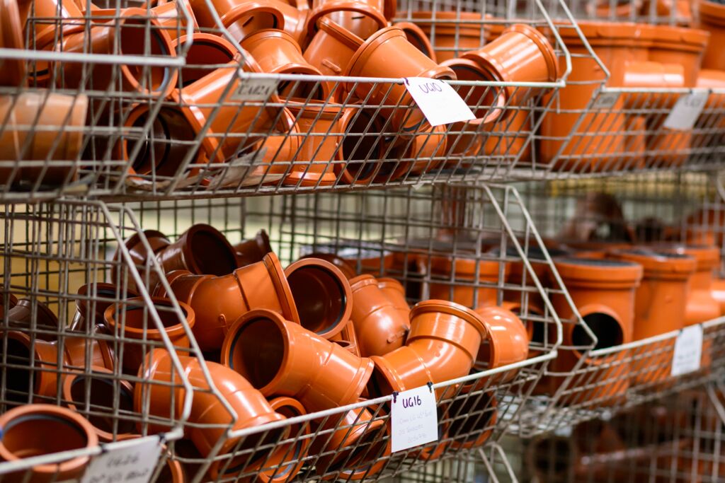 Image of plumbing & heating plastic pipes