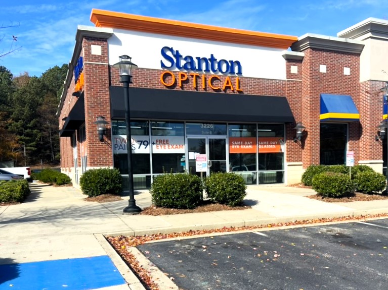 Storefront at Stanton Optical store in Buford, GA 30519