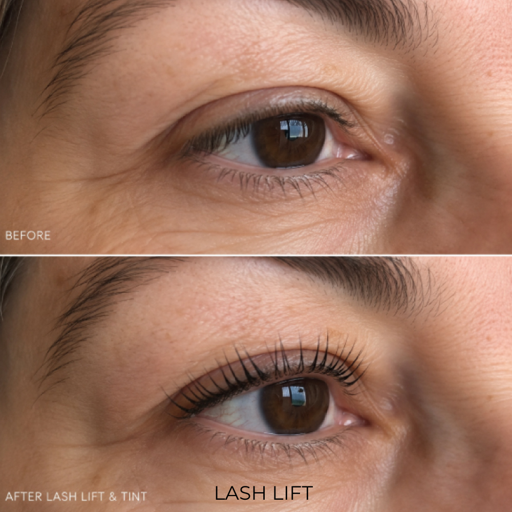 Professional lash lift and tint at Avissa Salon in Ann Arbor enhances your natural lashes by creatin 