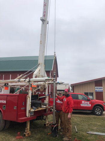 King Water Wells is a third-generation, family-owned business. Led by Wayne and Kegan King, the father and son duo have collectively been in the water well drilling and treatment business for over 50 years.