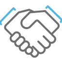 Handshake icon.