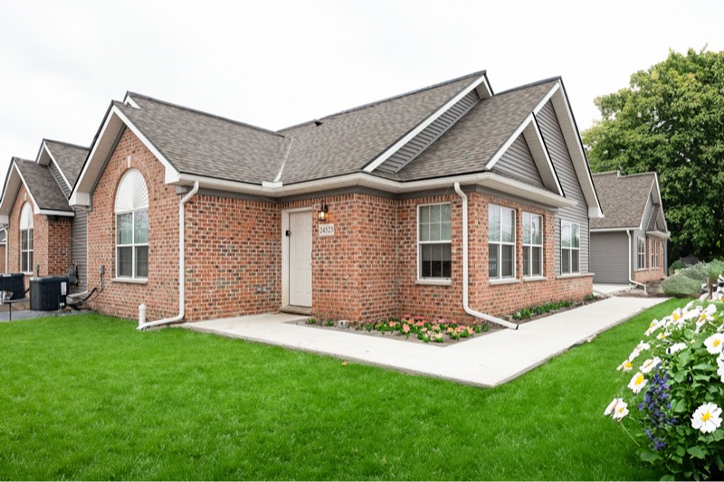 Spacious 1,100 square foot ranch-style condominium at Brookwood Estates of Taylor, featuring an attached private garage in our gated 55+ active senior living community.