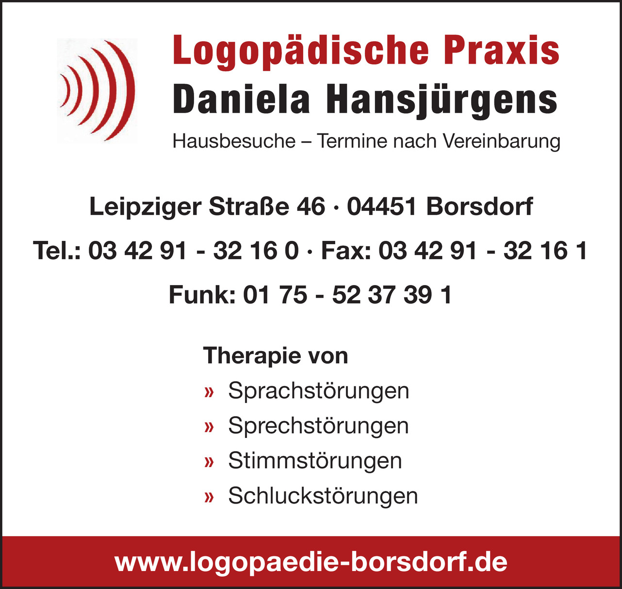 Logopädische Praxis Daniela Hansjürgens in Borsdorf - Logo