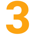 Number 3 icon.