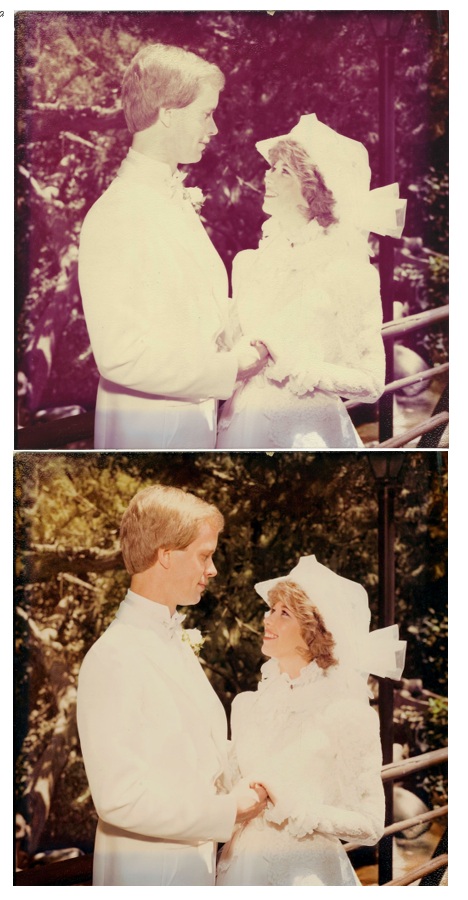 Photo restoration before/afte