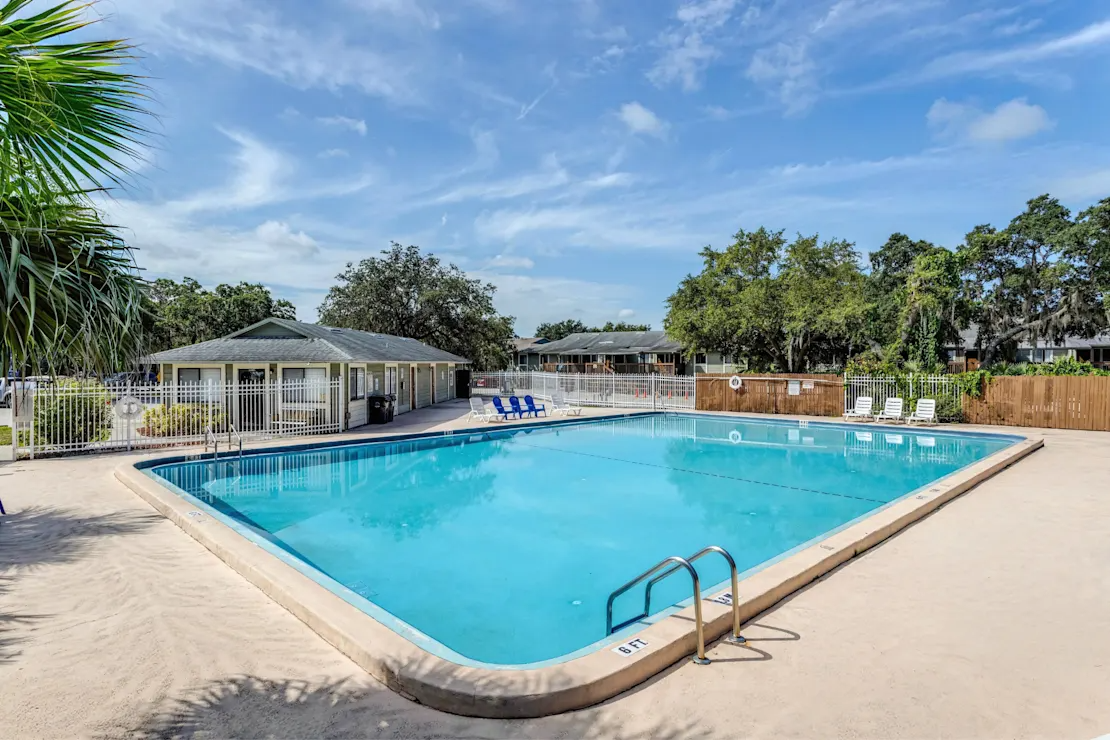 Sparkling Pool with Sundeck