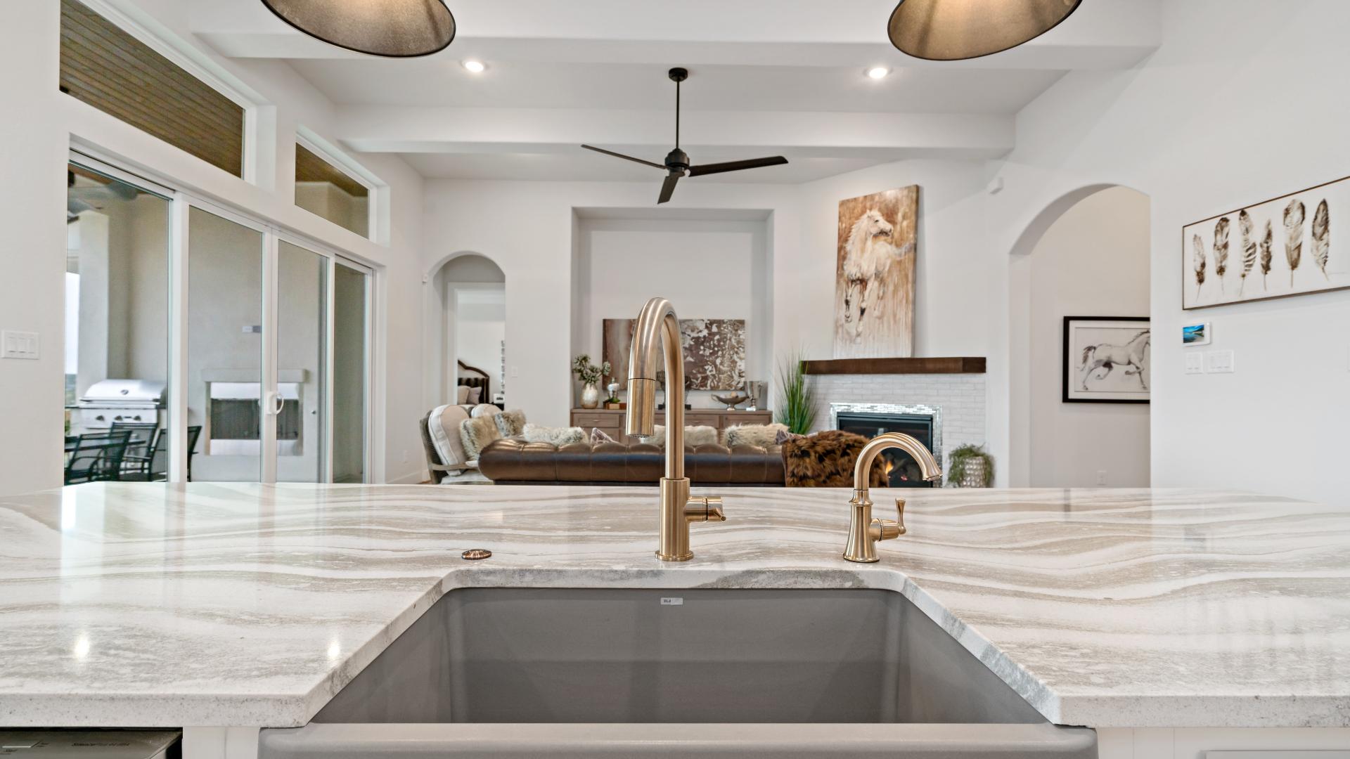 Open-concept floor plans ideal for entertaining